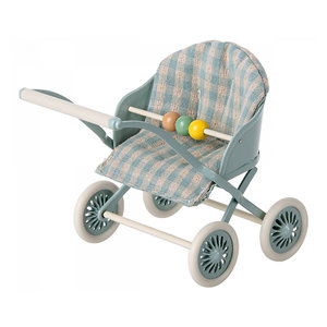 Maileg Wandelwagen  - Babymuis - Mint