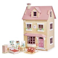 Poppenhuis Villa met Meubels