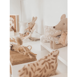 Felou Family Houses Kussen Off white Embroidery Felou Family Houses Kussen Off white Embroidery