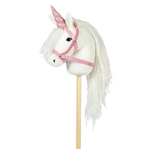 byASTRUP Unicorn Hoorn Halster Roze - zonder stokpaardje