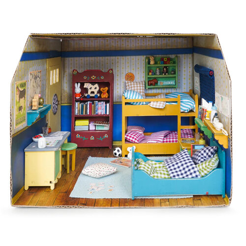 Het Muizenhuis Kartonnen Poppenhuis Kinderkamer