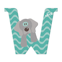 Houten Letter Dier - W - New
