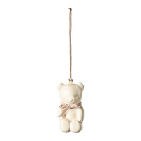 Metaal Ornament Teddy Beer - Off With / Rose