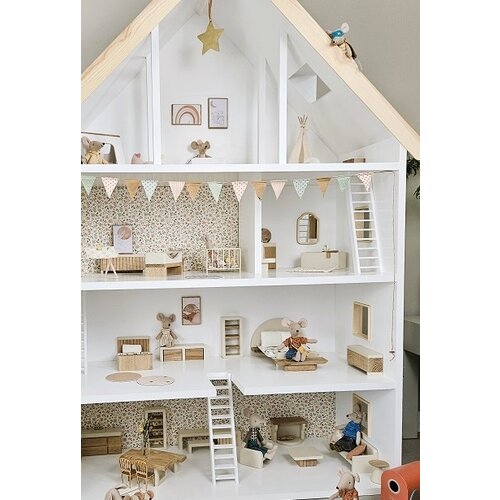 Project Dollhouse Poppenhuis 4 Verdiepingen met Aanbouw