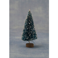 Poppenhuis Kerstboom met Sneeuw - 8 cm