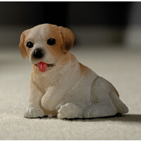 Poppenhuis Bruin/Witte Pup - Poppy
