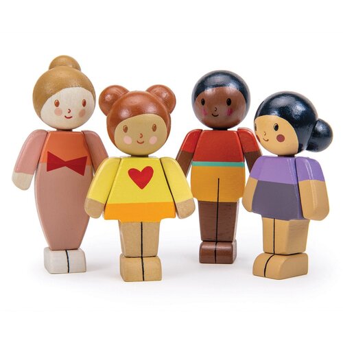 Tender Leaf Toys Poppenhuis Popje - Caramel Meisje Tender Leaf Toys Poppenhuis Popje - Caramel Meisje