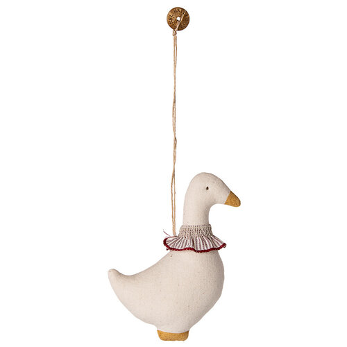 Maileg Ornament Stof - Gans met Rode Sjaal Maileg Ornament Stof - Gans met Rode Sjaal