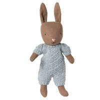Konijn Micro Bruin - Gebreid Pakje -Blauw