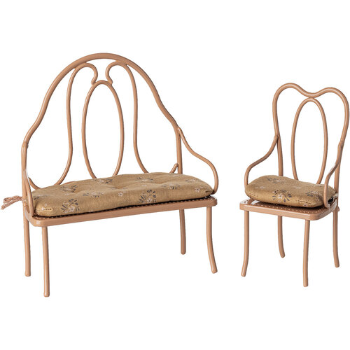 Maileg Vintage Stoel Mini - Dark Powder
