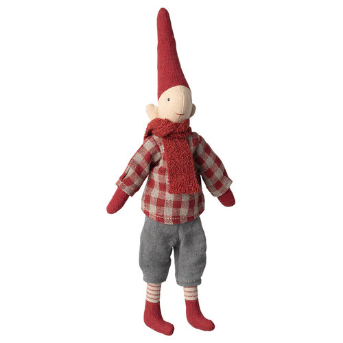 Maileg Pixy maat 1 - Jongen - Rood Geruit Shirt Maileg Pixy maat 1 - Jongen - Rood Geruit Shirt