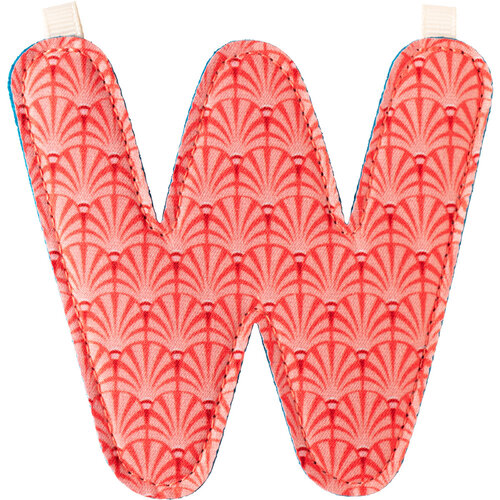 Lilliputiens Stoffen Letter - W Lilliputiens Stoffen Letter - W