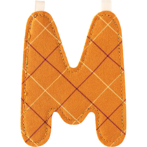 Lilliputiens Stoffen Letter - M Lilliputiens Stoffen Letter - M