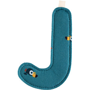 Lilliputiens Stoffen Letter - J Lilliputiens Stoffen Letter - J