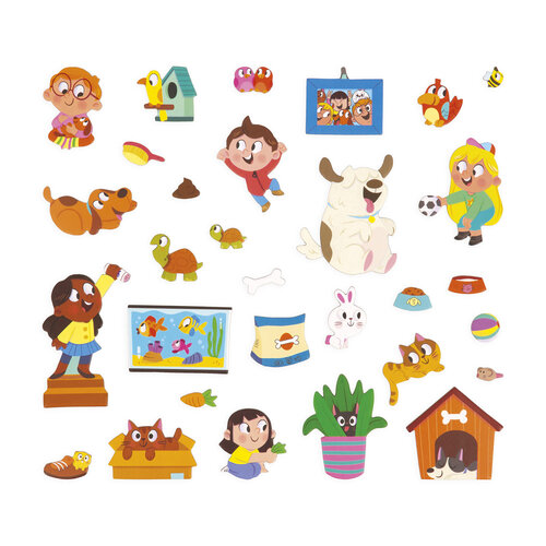 Janod Magneti Stories - Huisdieren Janod Magneti Stories - Huisdieren