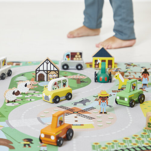 Janod Crossroads - Speelmat het Platteland Janod Crossroads - Speelmat het Platteland