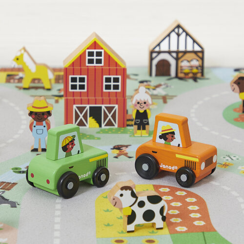 Janod Crossroads - Speelmat het Platteland Janod Crossroads - Speelmat het Platteland