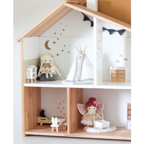 Kleine Lievelijne Poppenhuis Mermaid Kleding - Licht Roze