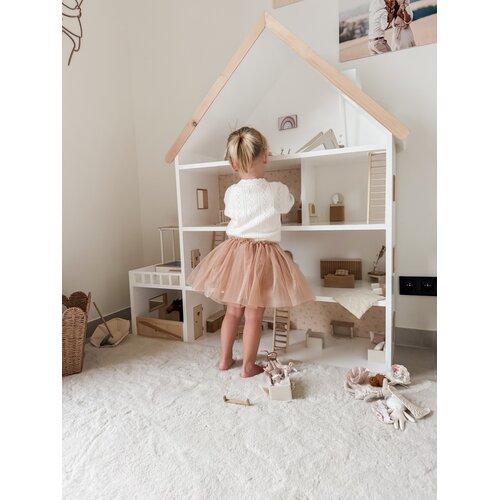 Project Dollhouse Poppenhuis 4 Verdiepingen met Aanbouw