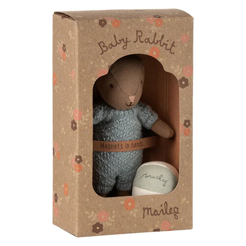 Maileg Set Konijn Micro Bruin - Blauw Maileg Set Konijn Micro Bruin - Blauw