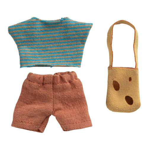 Maileg Kleding Set met Tas - Kleine Broer Muis