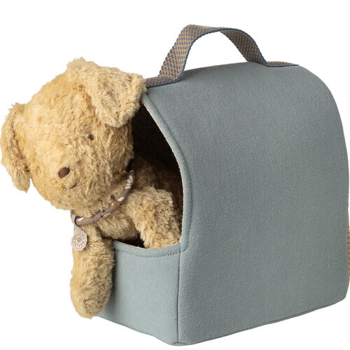 Maileg Draagmand Puppy - Dusty Blue Maileg Draagmand Puppy - Dusty Blue