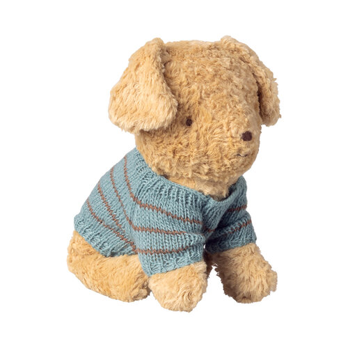 Maileg Gebreide Trui Puppy - Dusty Blue