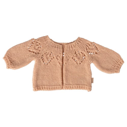 Maileg Gebreid Vest - Maat 4 - Licht Rose