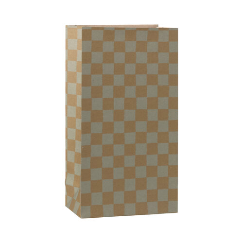 Maileg Cadeau zakje Mint/Oker Geblokt - Middel