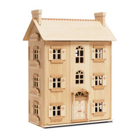 Groot Naturel Houten Poppenhuis