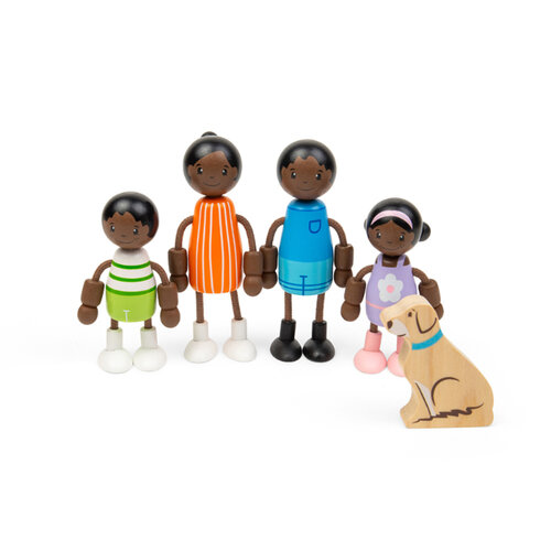 Tidlo Poppenhuis Donkere Familie