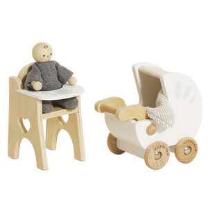 Le Toy Van Poppenhuis Baby Set Le Toy Van Poppenhuis Baby Set