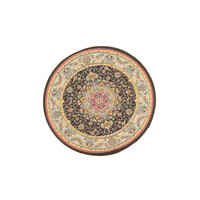 Poppenhuis Vloerkleed Rond Ebony-Ray Victorian
