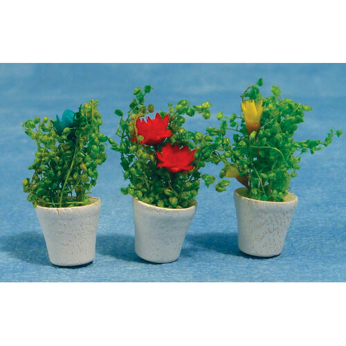 Streets Ahead Poppenhuis Bloemen in Pot (3st)