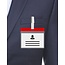 Porta credencial A7 rojo