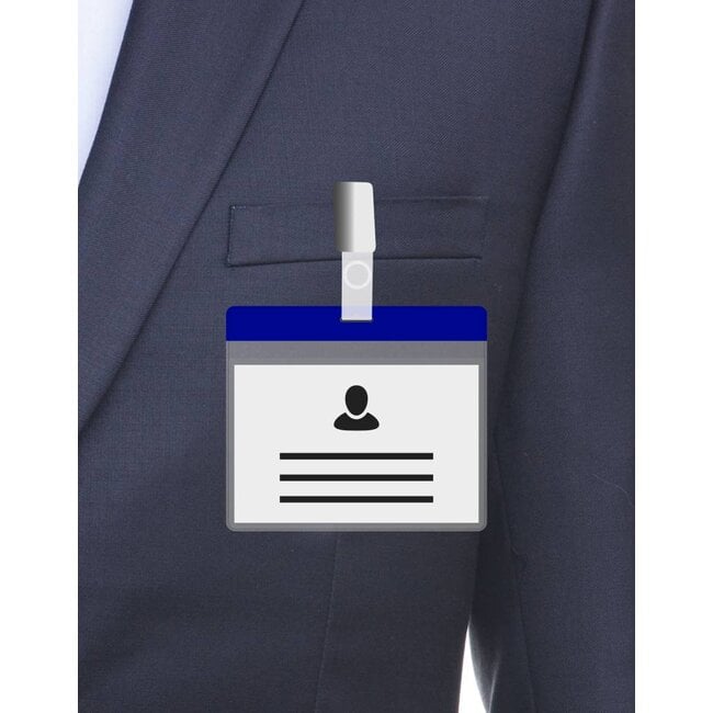 Porta badge A7 blu con carta omaggio a partire da € 0,36 al pezzo