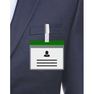 MeetingLinq Porta credencial A7 verde