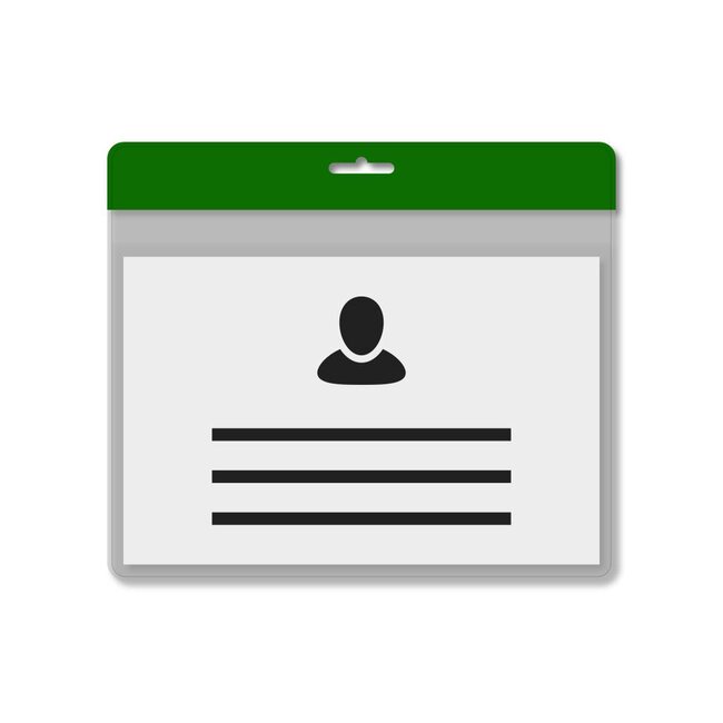 Porte-badge A7 jaune