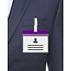 Porta credencial A7 morado