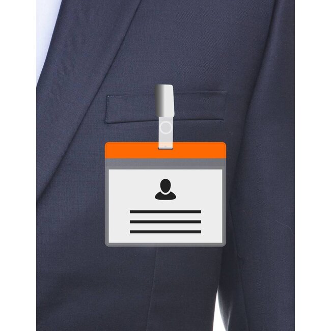 Porte-badge A7 orange