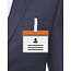 Porta credencial A7 naranja