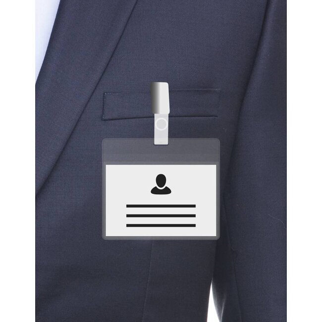 Porta badge A7 trasparente / barra trasparente