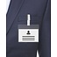 Soporte para insignias A7 con barra transparente/transparente