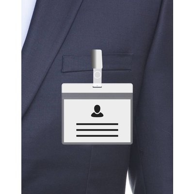 MeetingLinq A7 Badgehouder Wit inclusief gratis papier vanaf € 0,36 per stuk