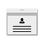 Porta credencial A7 blanco
