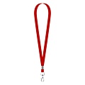 MeetingLinq Smalle rode lanyard met 1 metalen haak