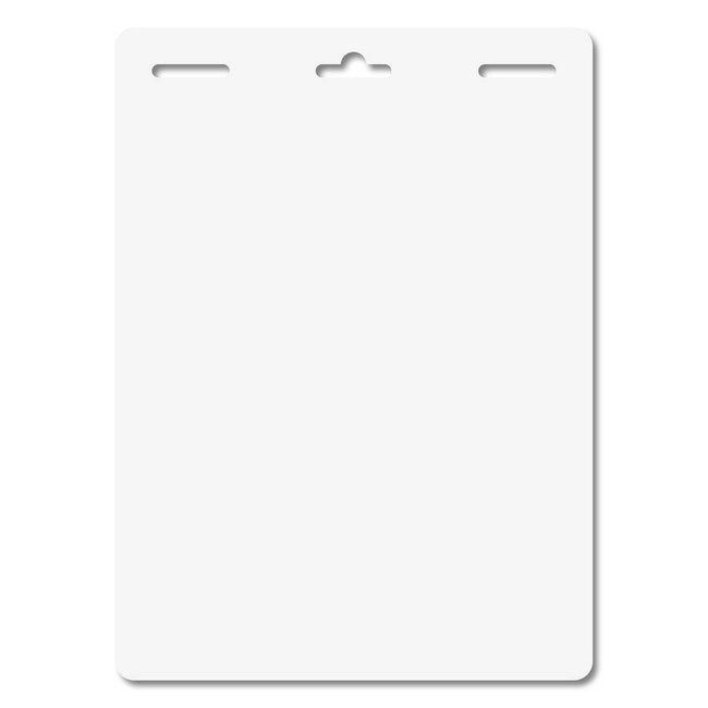 Butterfly badge adhesive badge – Double sided, Matte foil, Long, 3 Slots