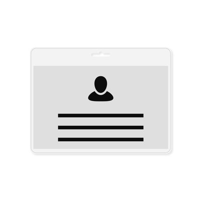 MeetingLinq Ausweishalter Transparent - Enthält kostenloses Ausweispapier