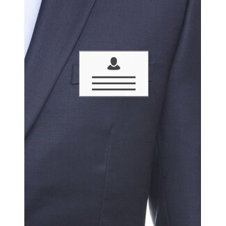 MeetingLinq Badge holder Credit card format with clip (mat)
