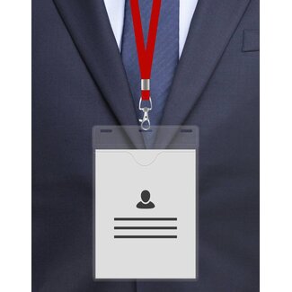 MeetingLinq Porte-badge A6, film souple, transparent
